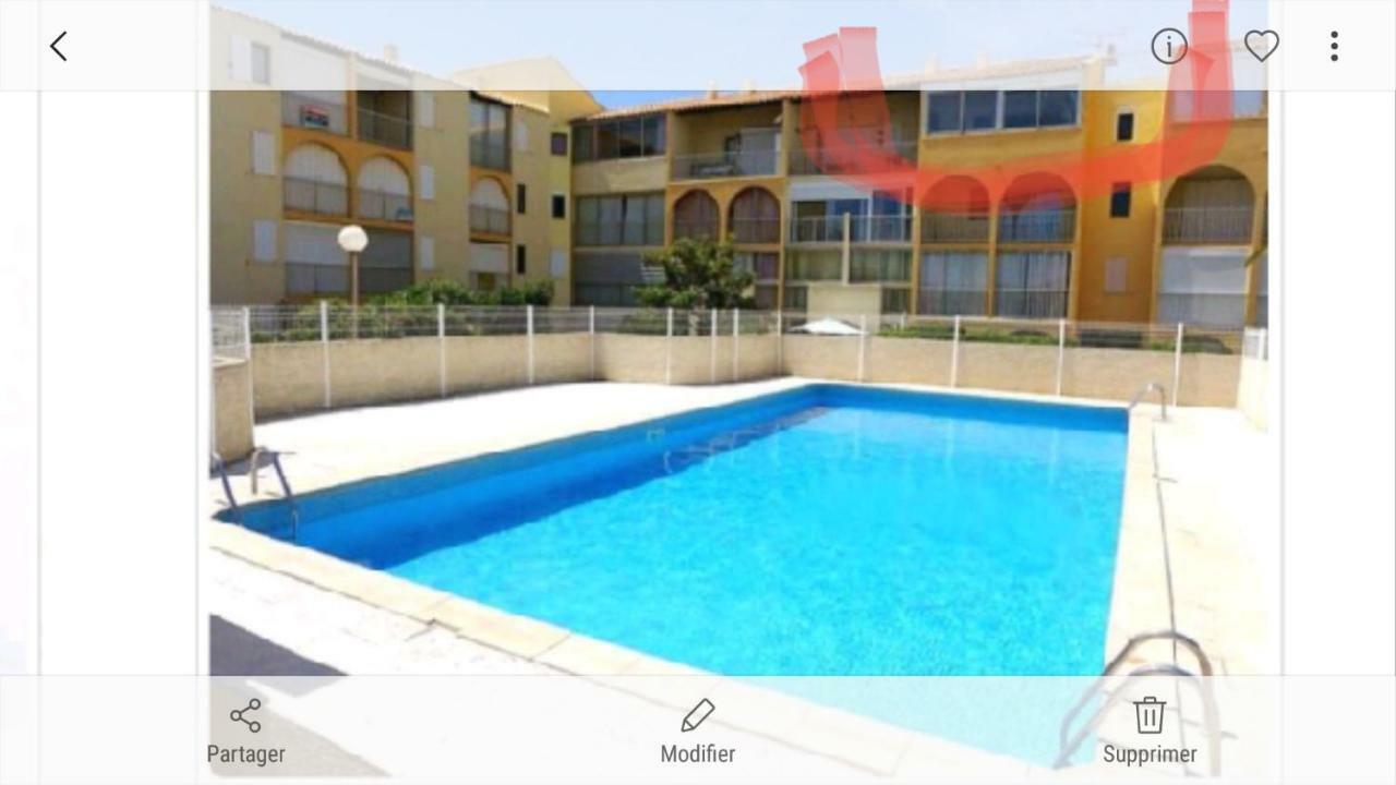 F3 Narbone-Plage Avec Solarium 250M De La Mer Vue Mer Et Clape Narbonne-Plage Eksteriør bilde